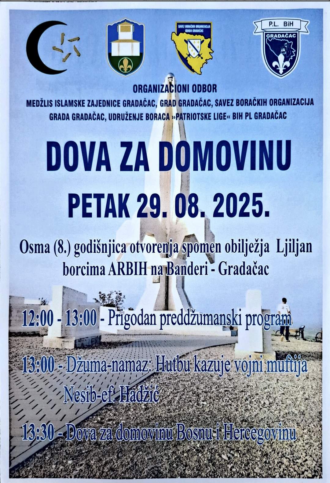 MIZ Gradačac.jpg - Manifestacija “Dova za domovinu” bit će održana 29. augusta u Gradačcu